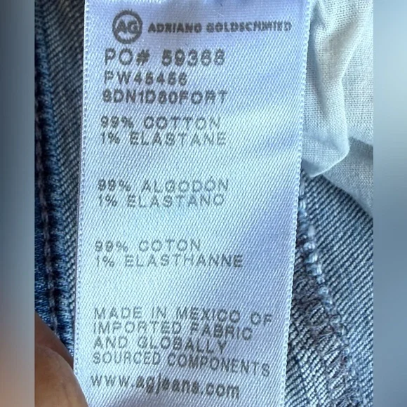 Adriano Goldschmied Kora High Waist Wide Leg Vintage-Inspired Denim Pants SZ 29 - Picture 13 of 13